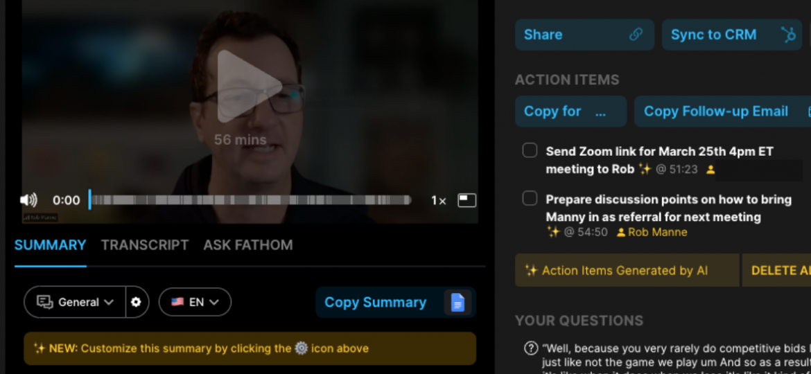F - Fathom